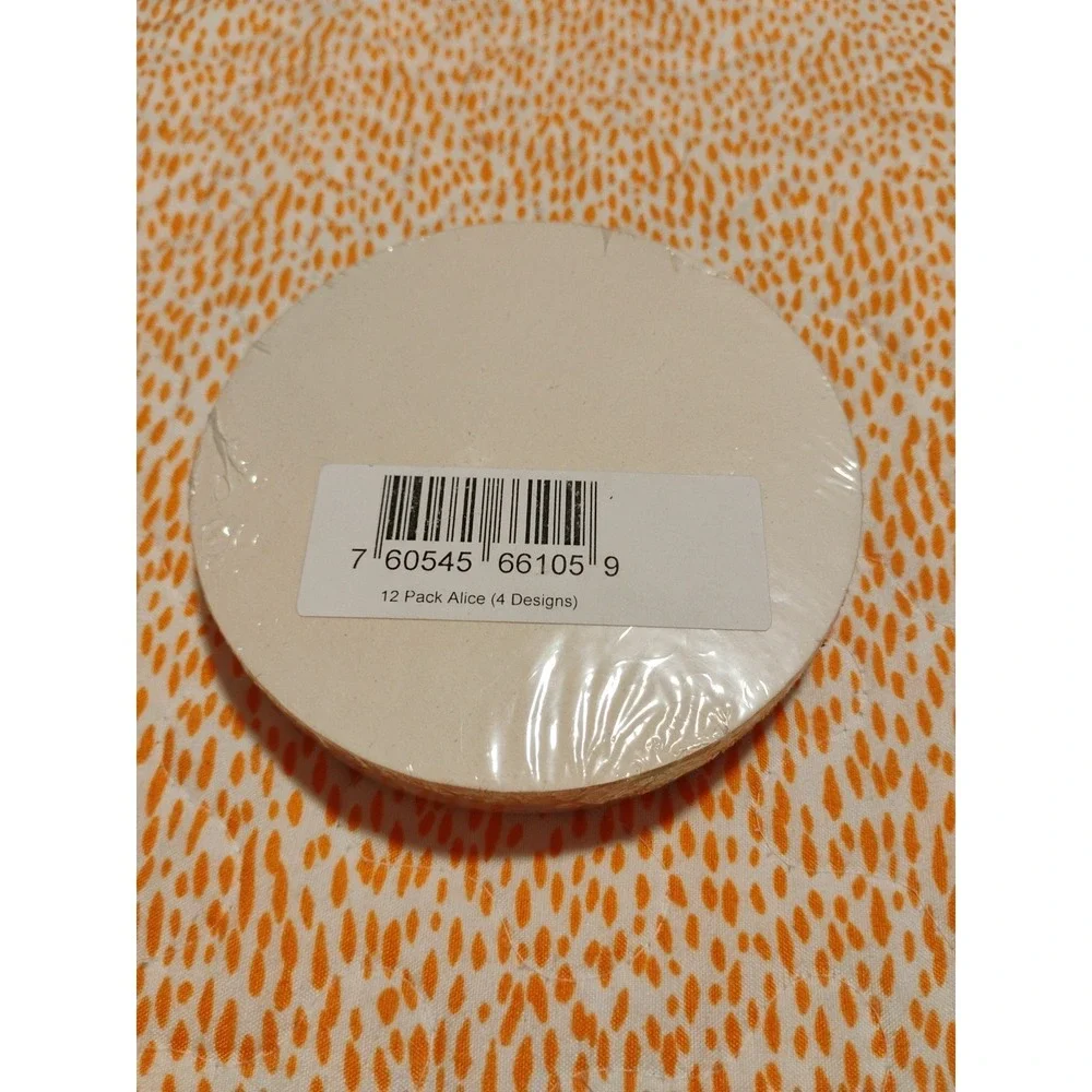 NWOT Alice 12 Pack Gift Paper Tags‎ 4 Designs 4 Inch Round